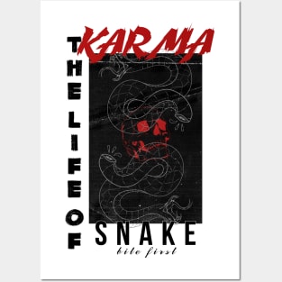 KARMA snake life Posters and Art